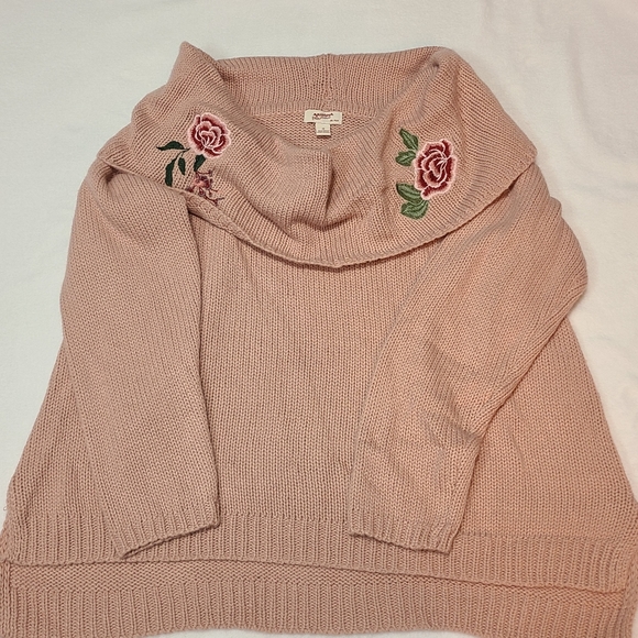 🌹Arizona Jeans Pink Rose Sweater Size 1X 🌹 - Picture 2 of 7